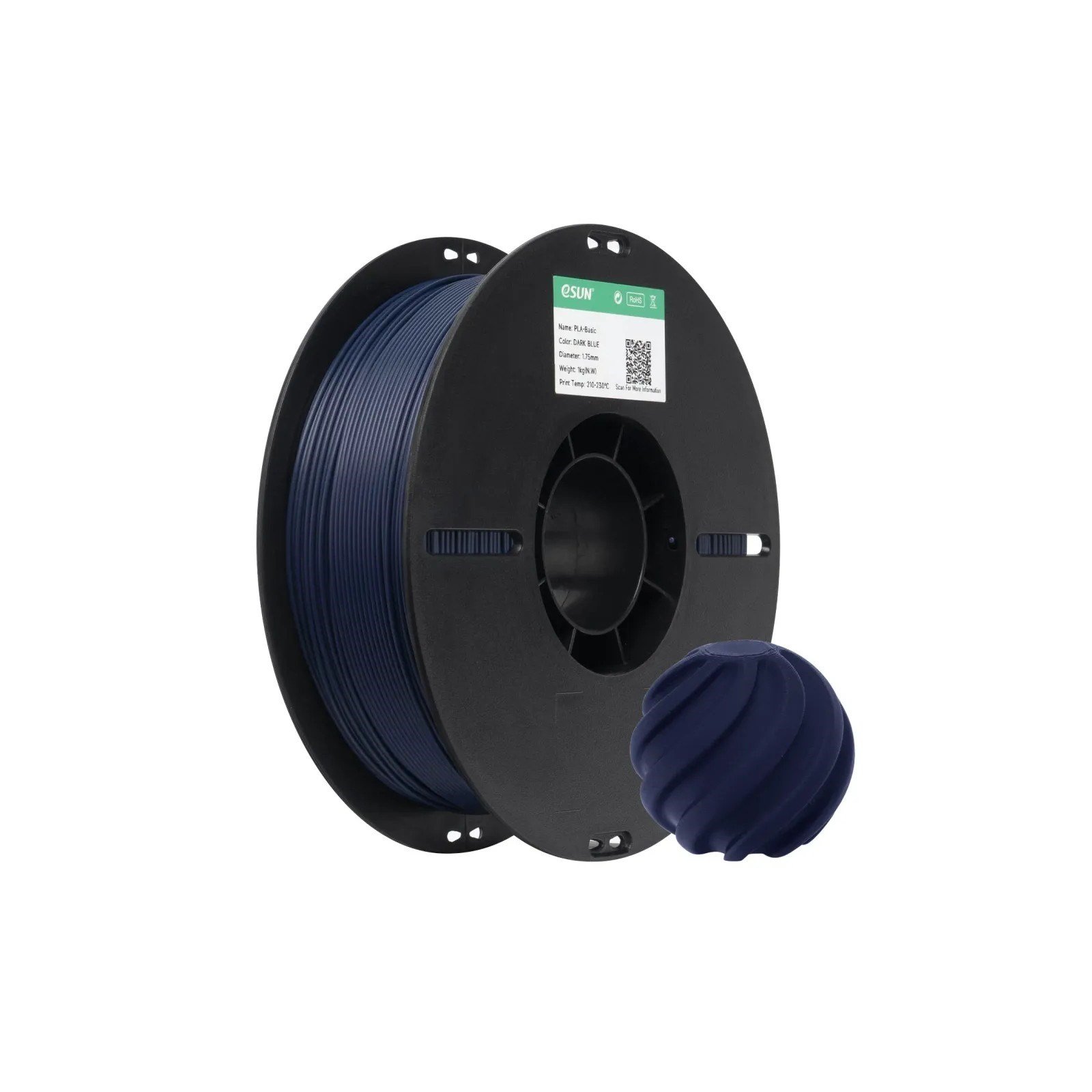 eSUN PLA Basic Koyu Mavi Filament 1.75mm 1 Kg
