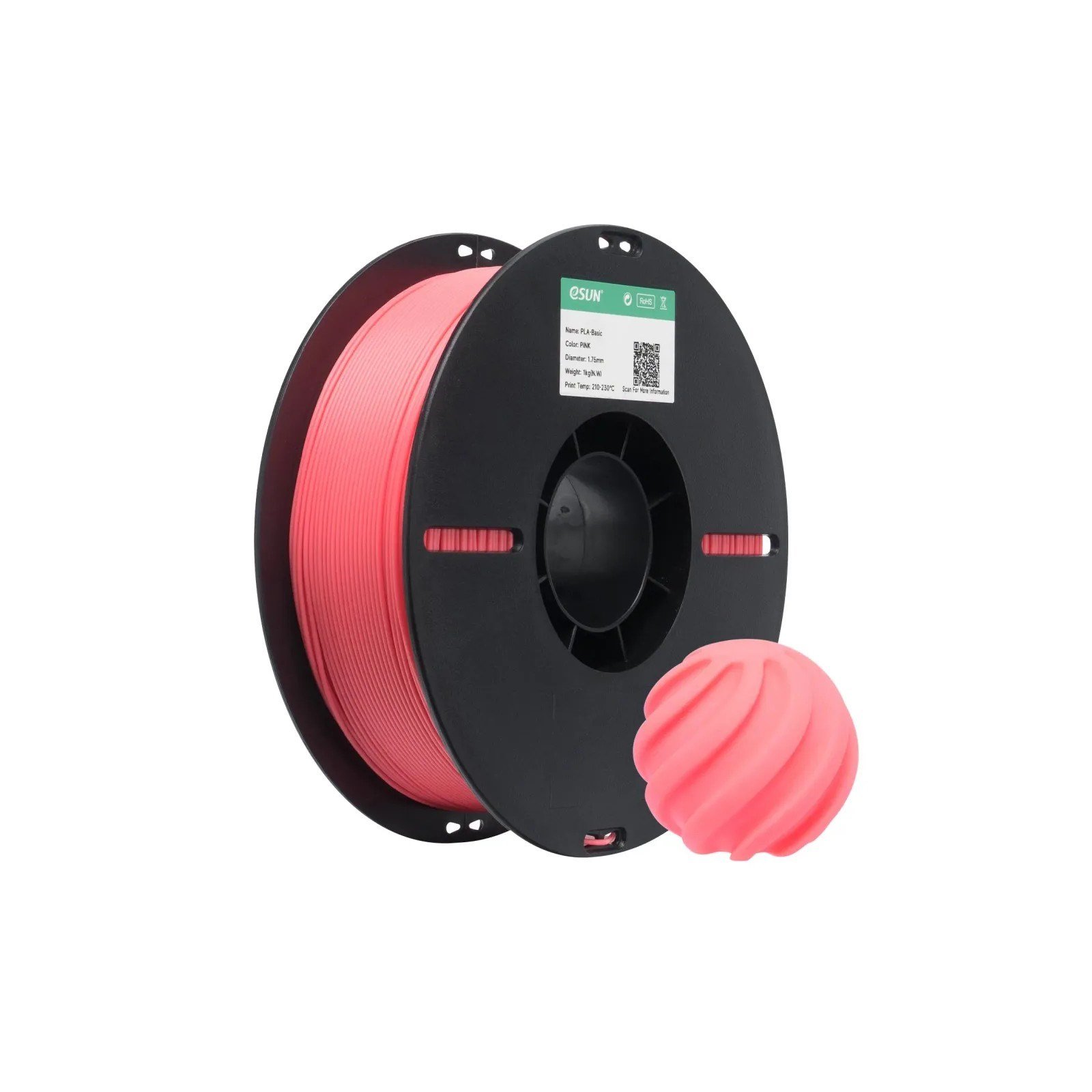 eSUN PLA Basic Pembe Filament 1.75mm 1 Kg