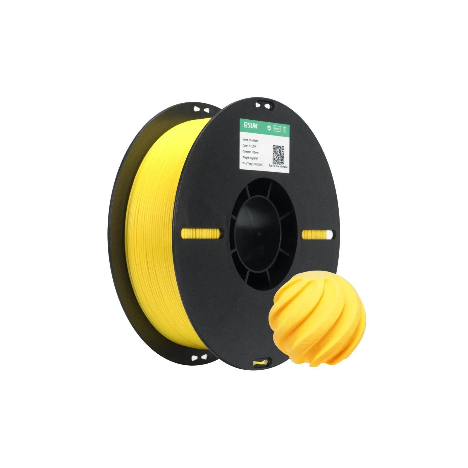 eSun PLA Basic Sarı Filament 1.75mm 1 Kg