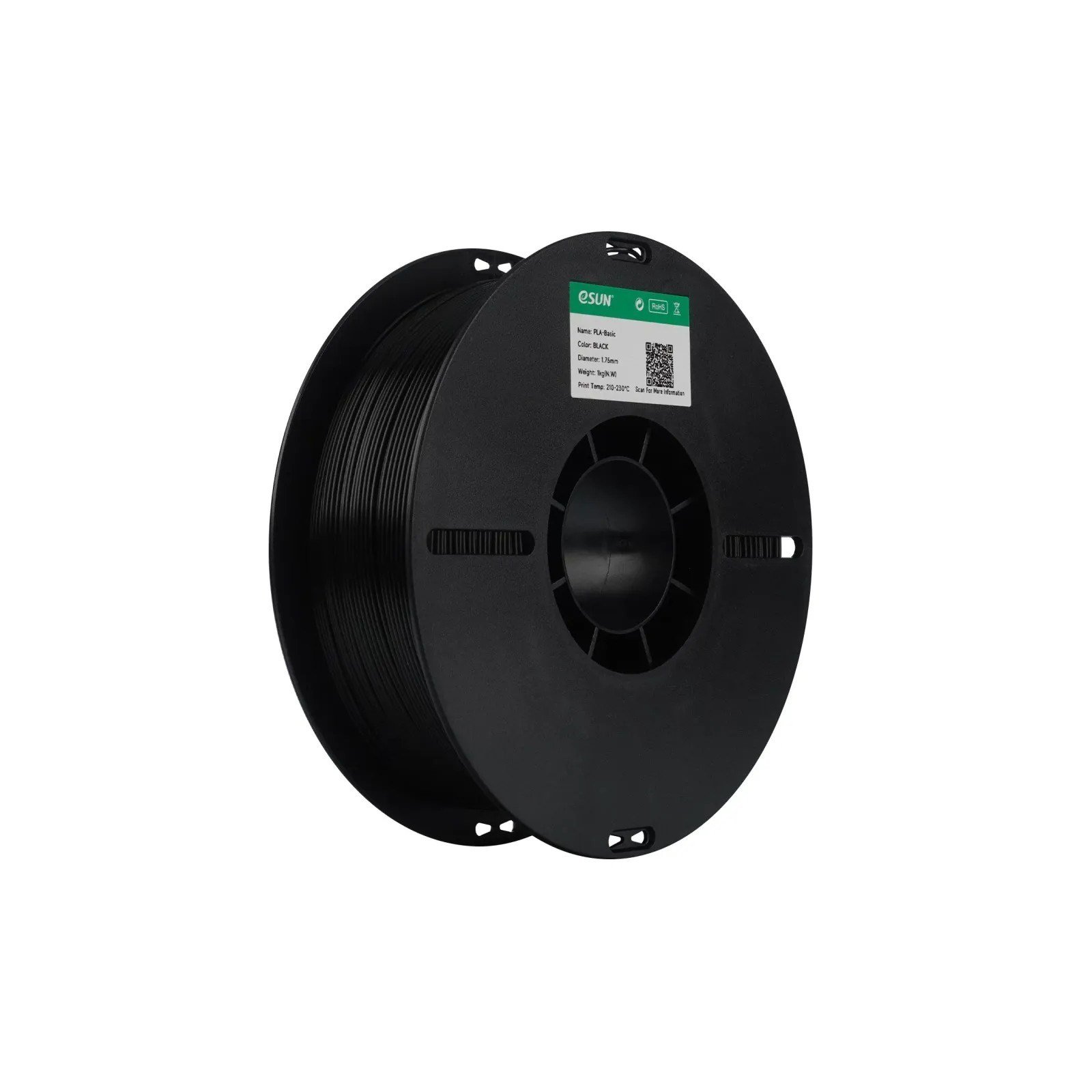 eSUN PLA Basic Siyah Filament 1.75mm 1 Kg