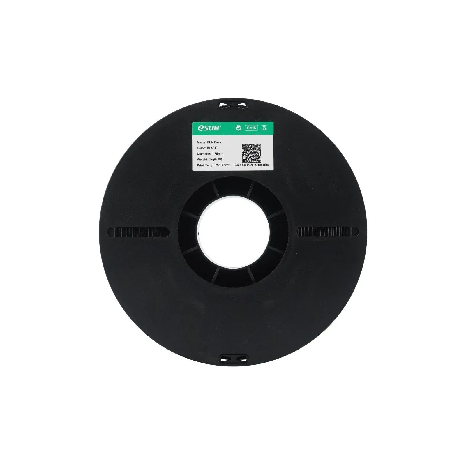 eSUN PLA Basic Siyah Filament 1.75mm 1 Kg