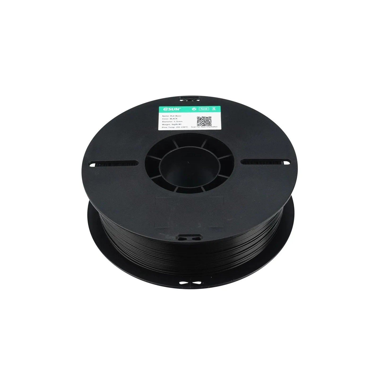 eSUN PLA Basic Siyah Filament 1.75mm 1 Kg