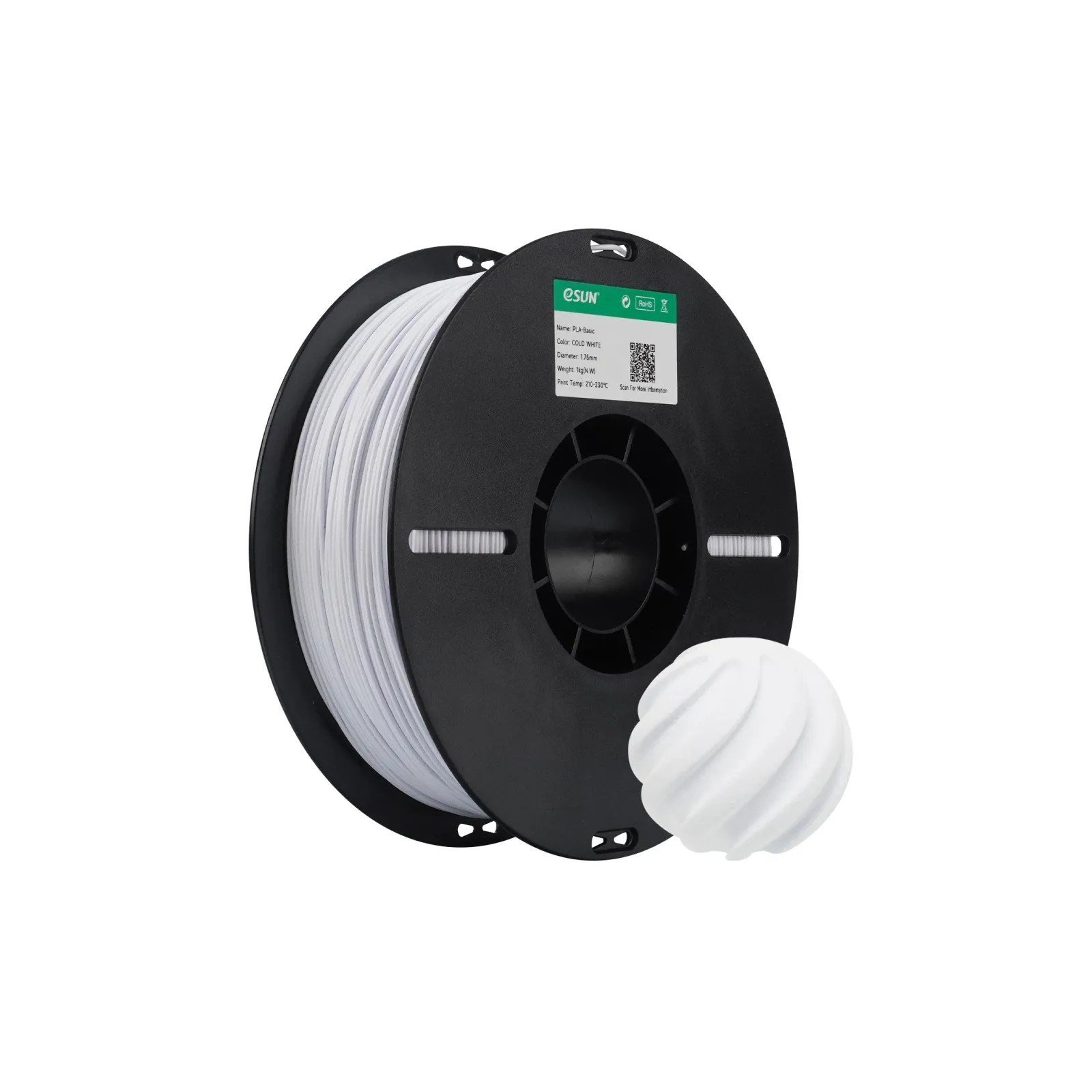 eSUN PLA Basic Soğuk Beyaz Filament 1.75mm 1 Kg