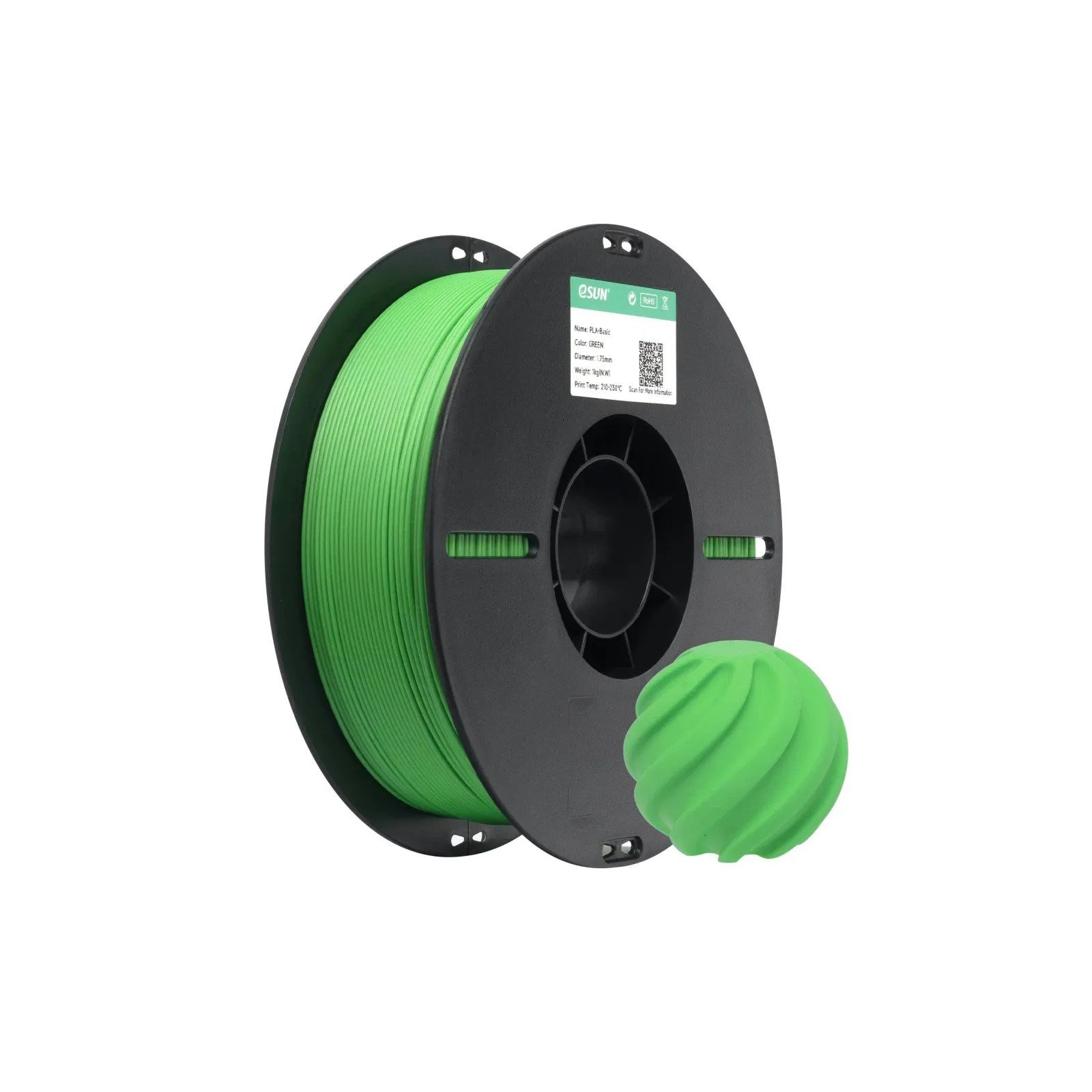 eSUN PLA Basic Yeşil Filament 1.75mm 1 Kg