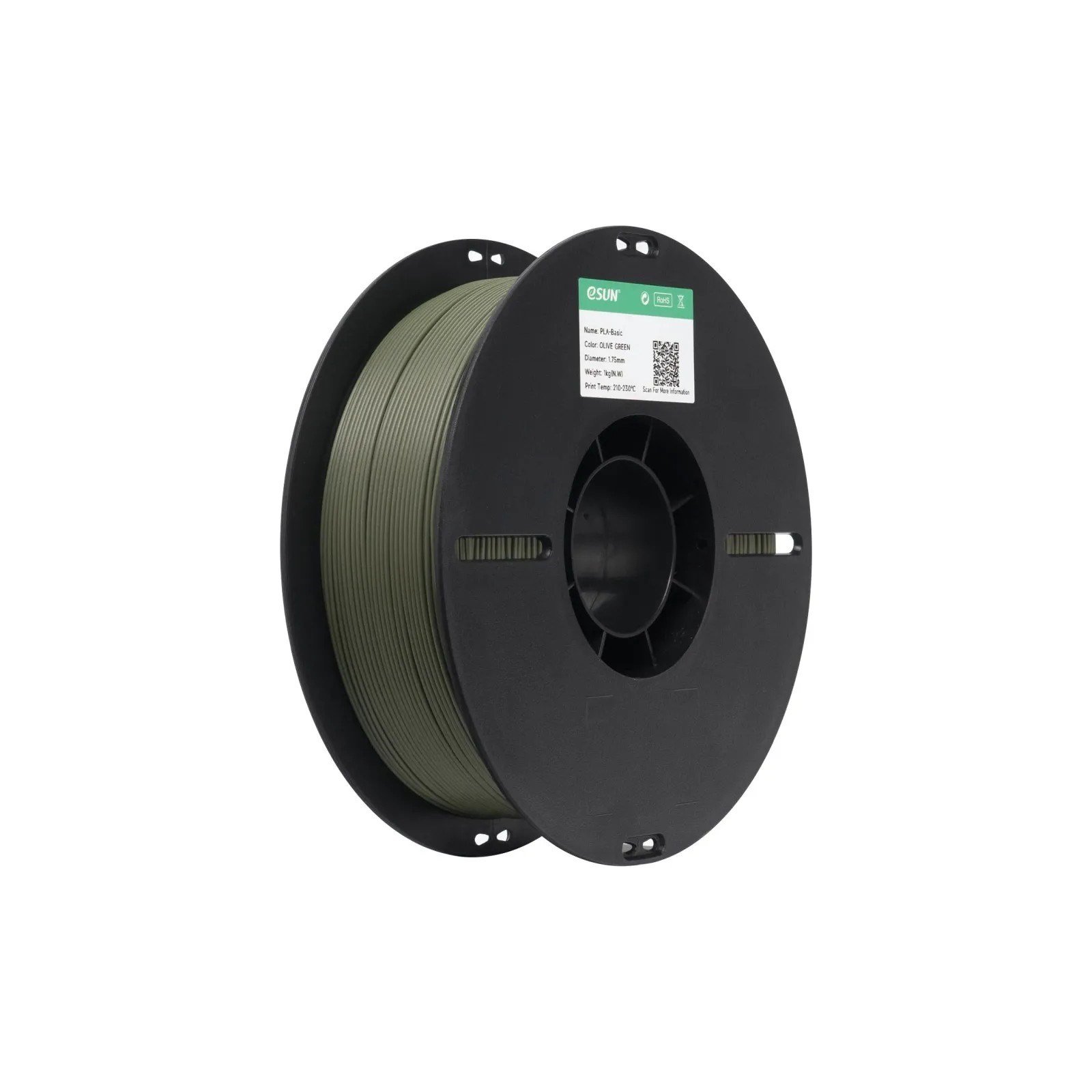 eSUN PLA Basic Zeytin Yeşil Filament 1.75mm 1 Kg