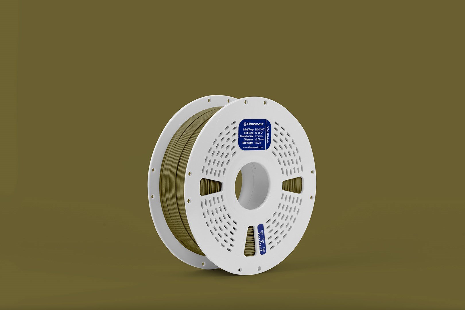 Fibromast Hyper PLA Haki Yeşil Filament 1.75mm 1 Kg