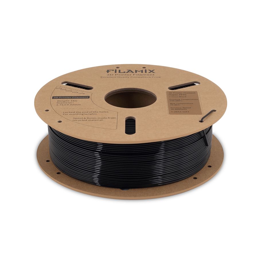 Filamix Hyper PETG Siyah Filament 1.75mm 1 Kg
