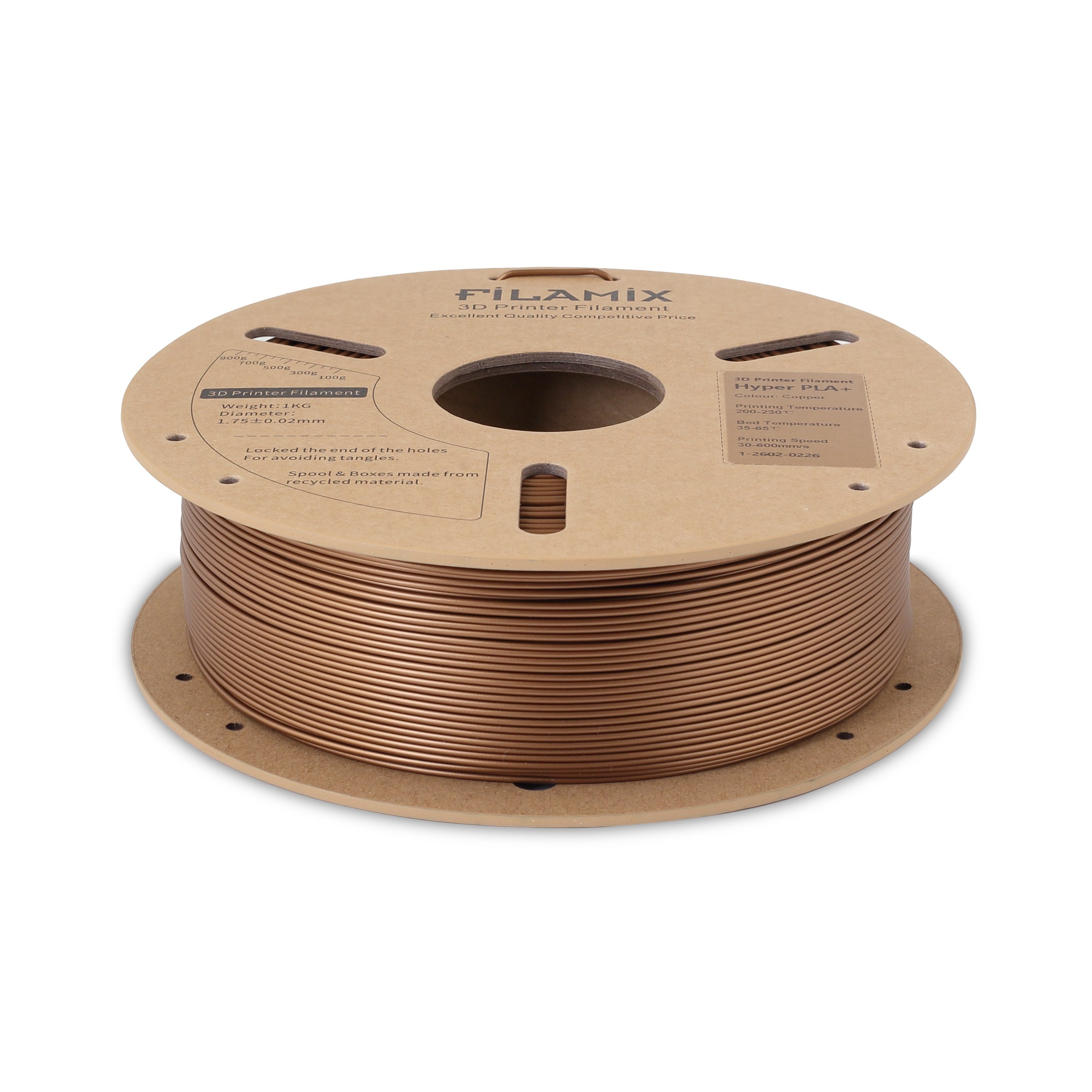 Filamix Hyper Speed PLA+ Bakır Filament 1.75mm 1 Kg