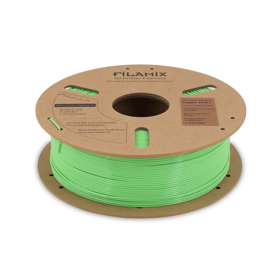 Filamix Hyper Speed PLA+ Elma Yeşili Filament 1.75mm 1 Kg