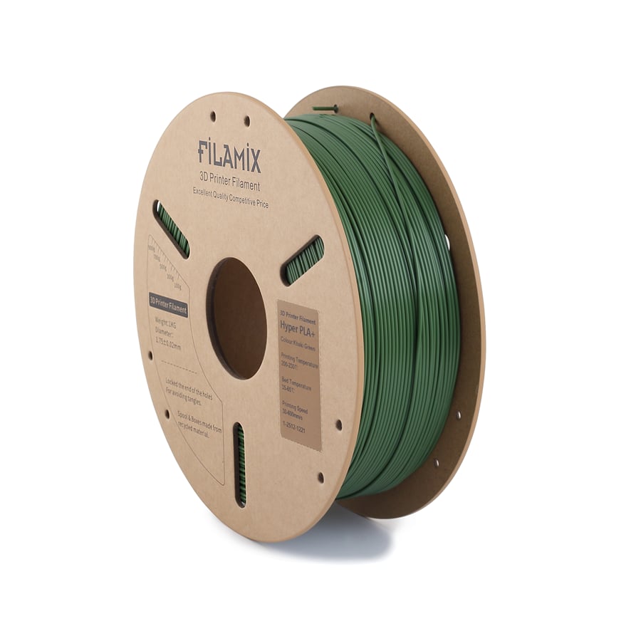 Filamix Hyper Speed PLA+ Haki Yeşil Filament 1.75mm 1 Kg