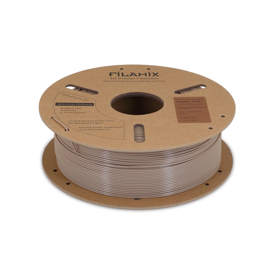 Filamix Hyper Speed PLA+ Wood Filament 1.75mm 1 Kg