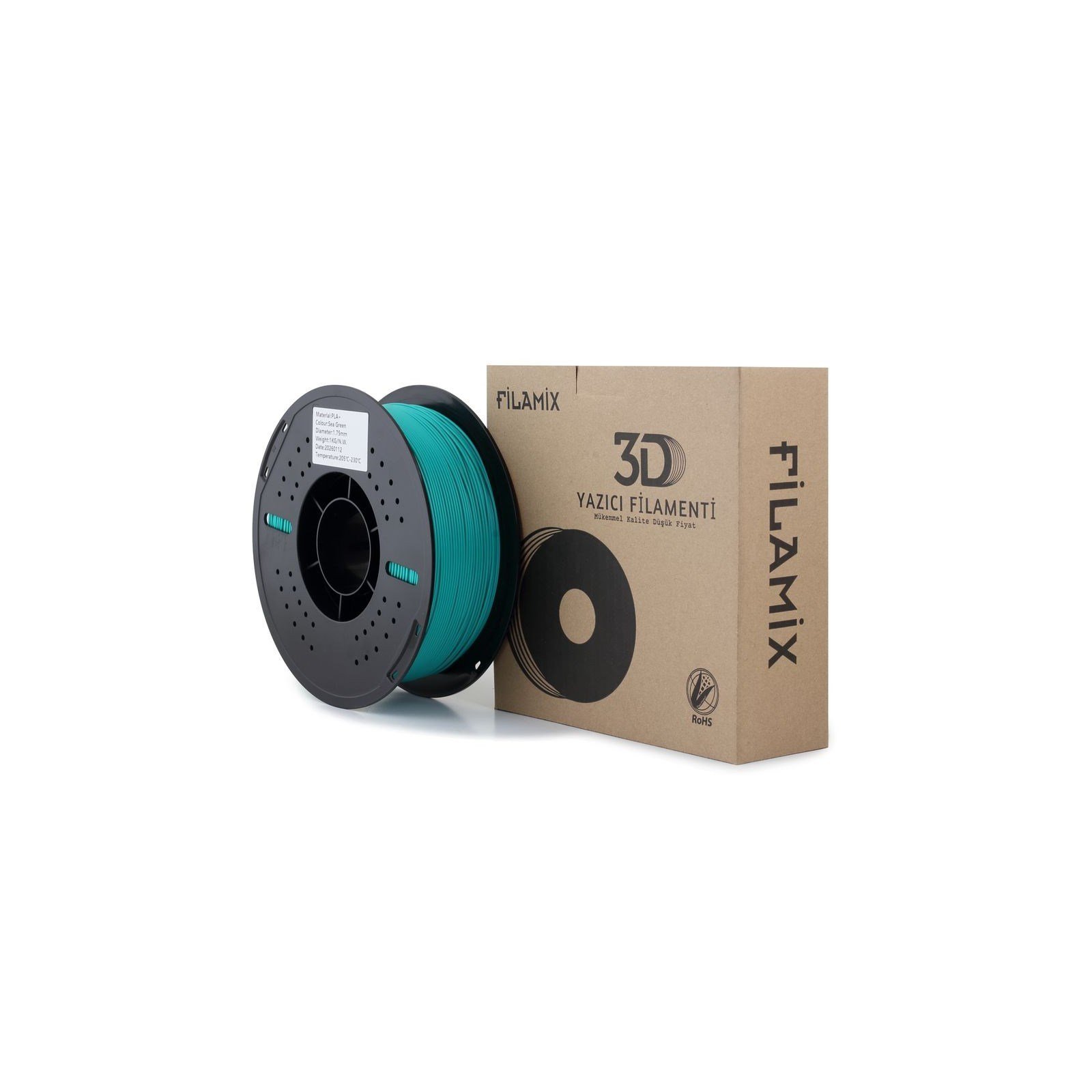 Filamix PLA+ Deniz Yeşili (Sea Green) Filament 1.75mm 1 Kg