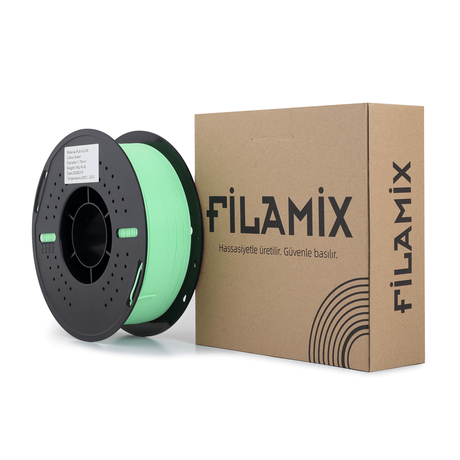 Filamix PLA Glow Fosforlu Yeşil Filament 1.75mm 1 Kg