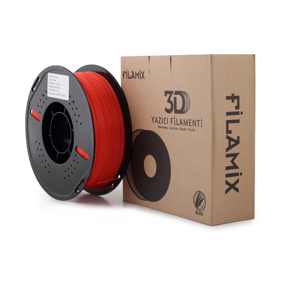 Filamix PLA+ Kırmızı Filament 1.75mm 1 Kg