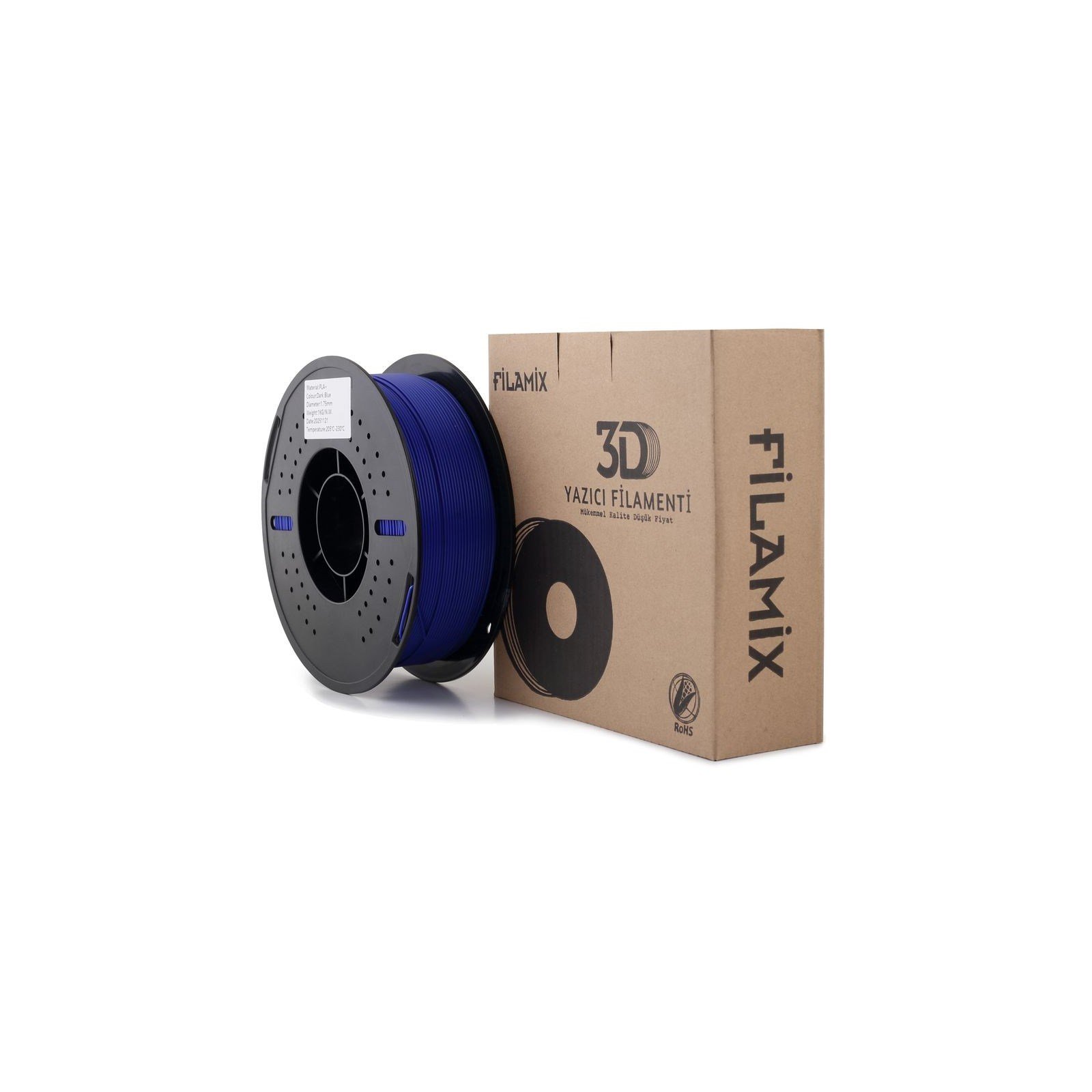 Filamix PLA+ Koyu Mavi (Dark Blue) Filament 1.75mm 1 Kg
