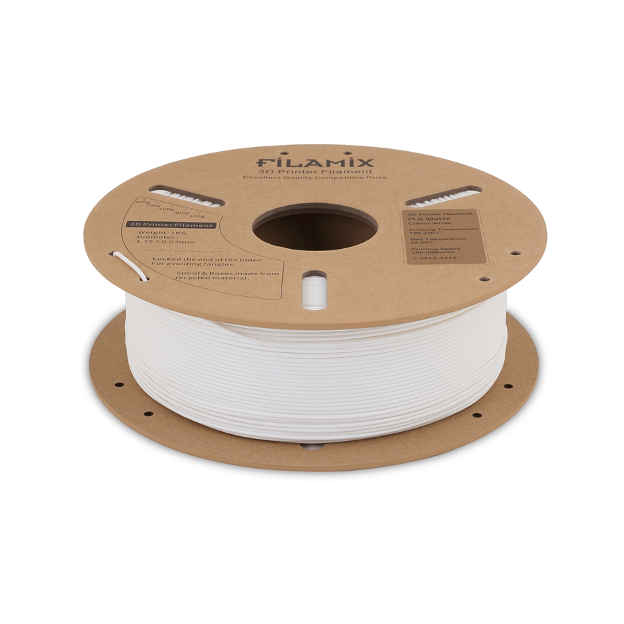 Filamix PLA Mat Beyaz Filament 1.75mm 1 Kg