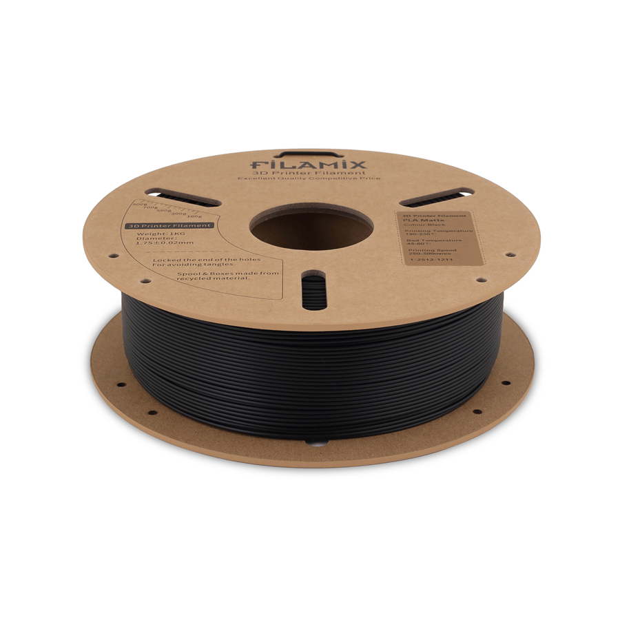 Filamix PLA Mat Siyah Filament 1.75mm 1 Kg
