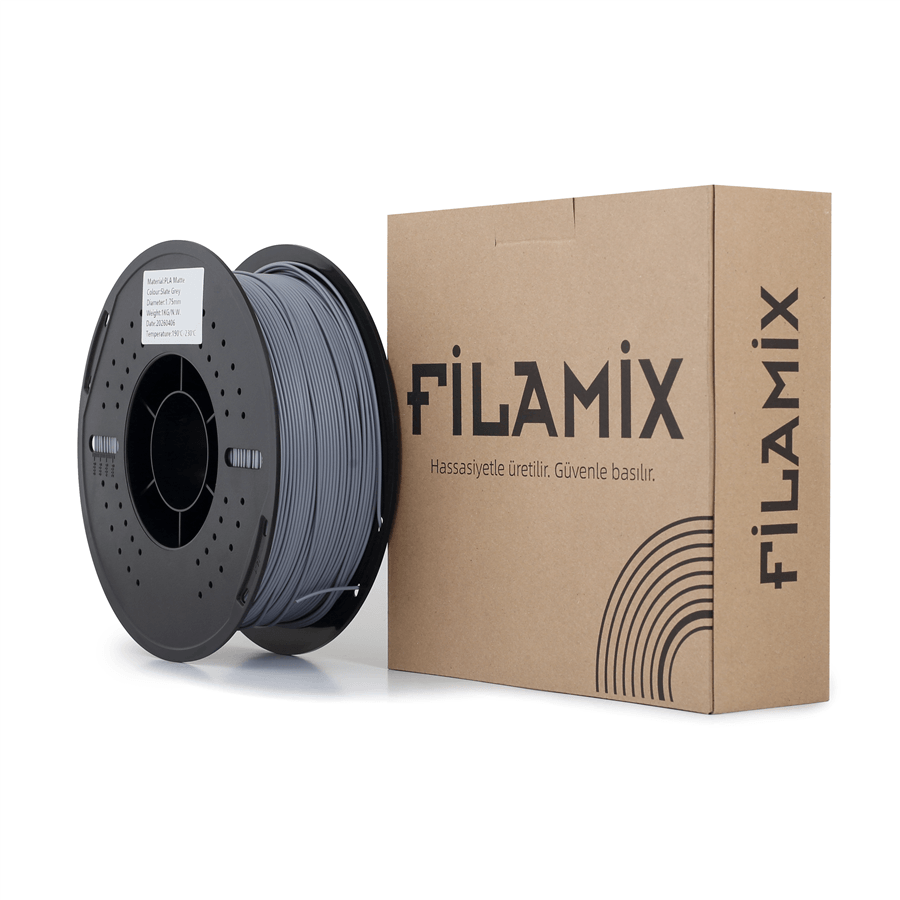Filamix PLA Mat Slate Gri Filament 1.75mm 1 Kg