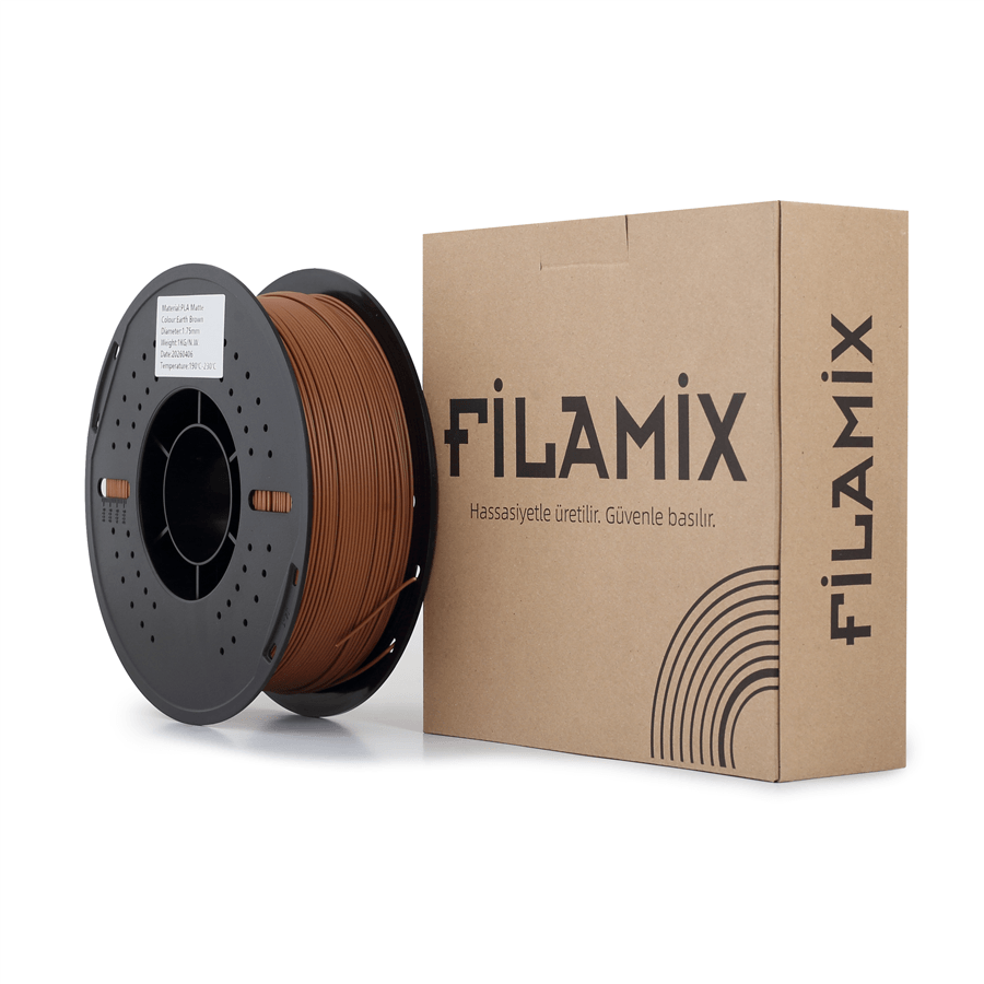 Filamix PLA Mat Toprak Kahve Filament 1.75mm 1 Kg