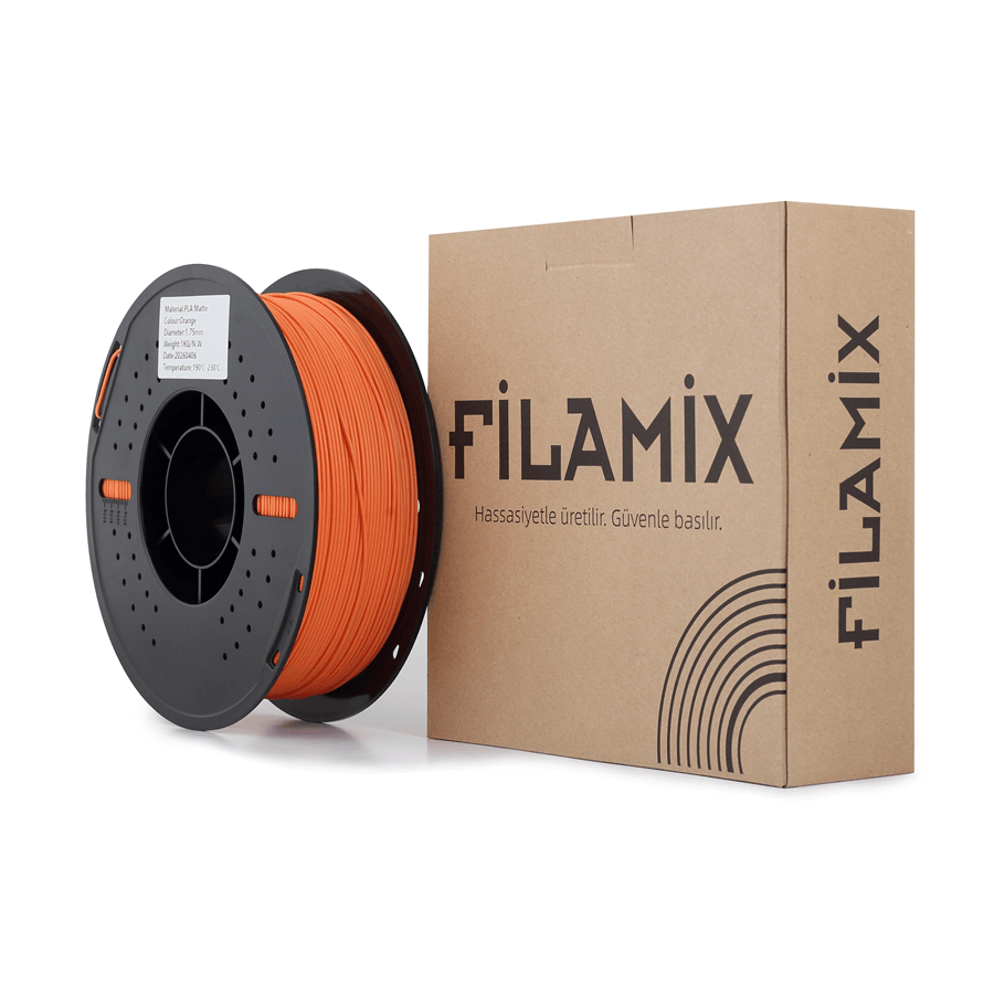 Filamix PLA Mat Turuncu Filament 1.75mm 1 Kg