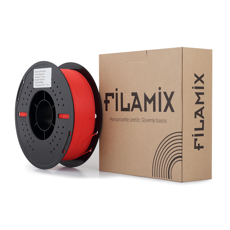 Filamix PLA Mat Yakut Kırmızısı Filament 1.75mm 1 Kg