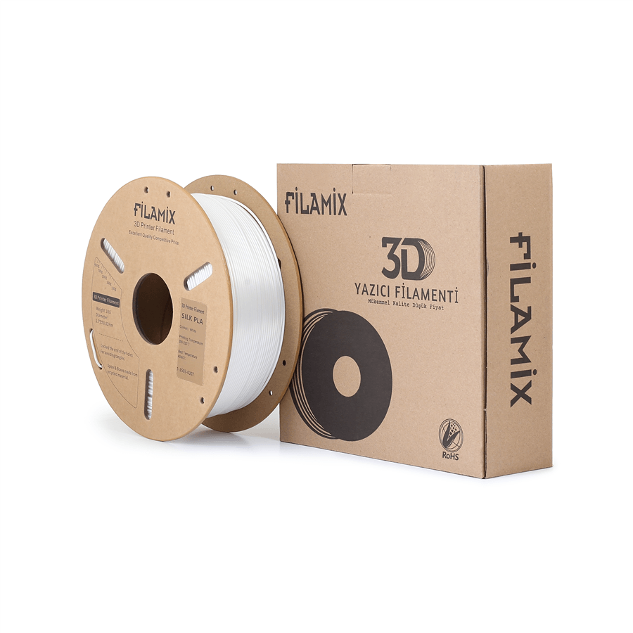 Filamix Silk PLA Beyaz Filament 1.75mm 1 Kg