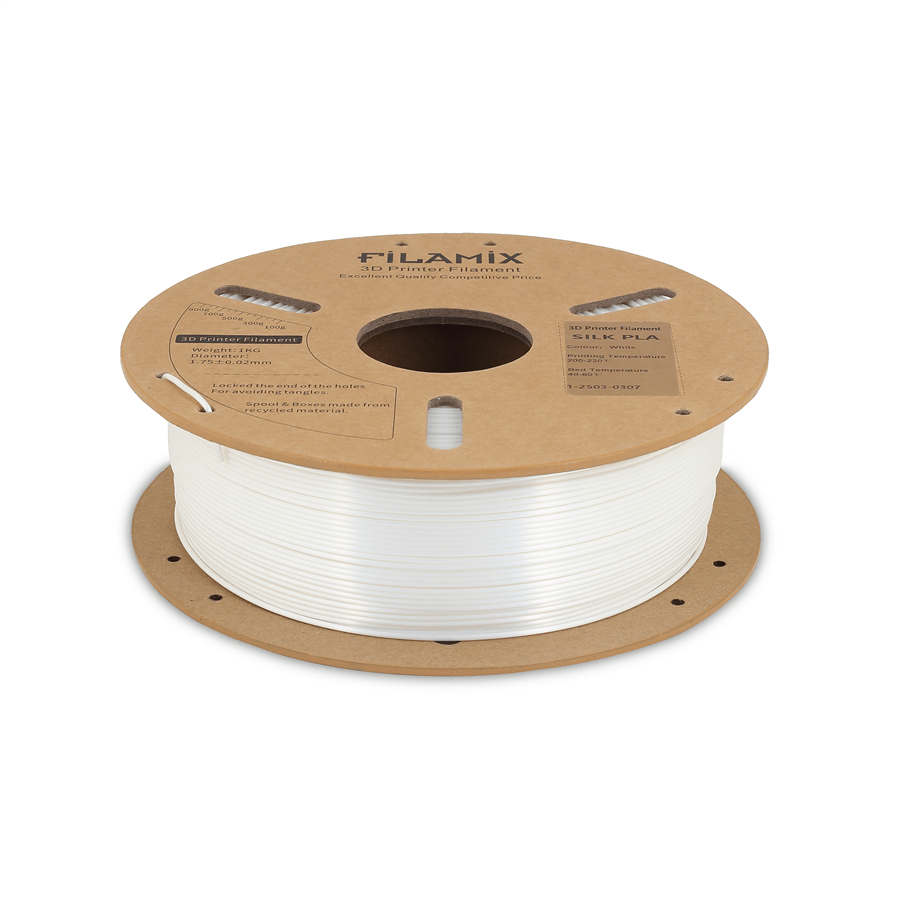 Filamix Silk PLA Beyaz Filament 1.75mm 1 Kg
