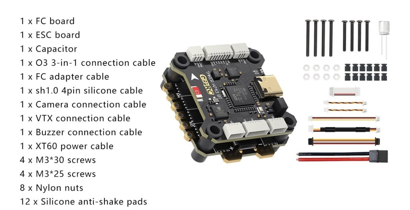 GEPRC TAKER H743 BT 32Bit 50A Stack Otonom Uçuş Destekli