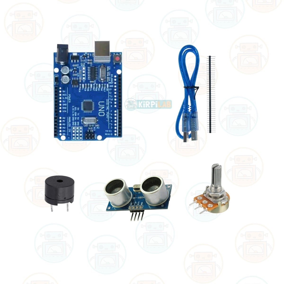 Kirpilab Arduino Başlangıç Seti 24 Parça 126 Bileşenli Maker Seti