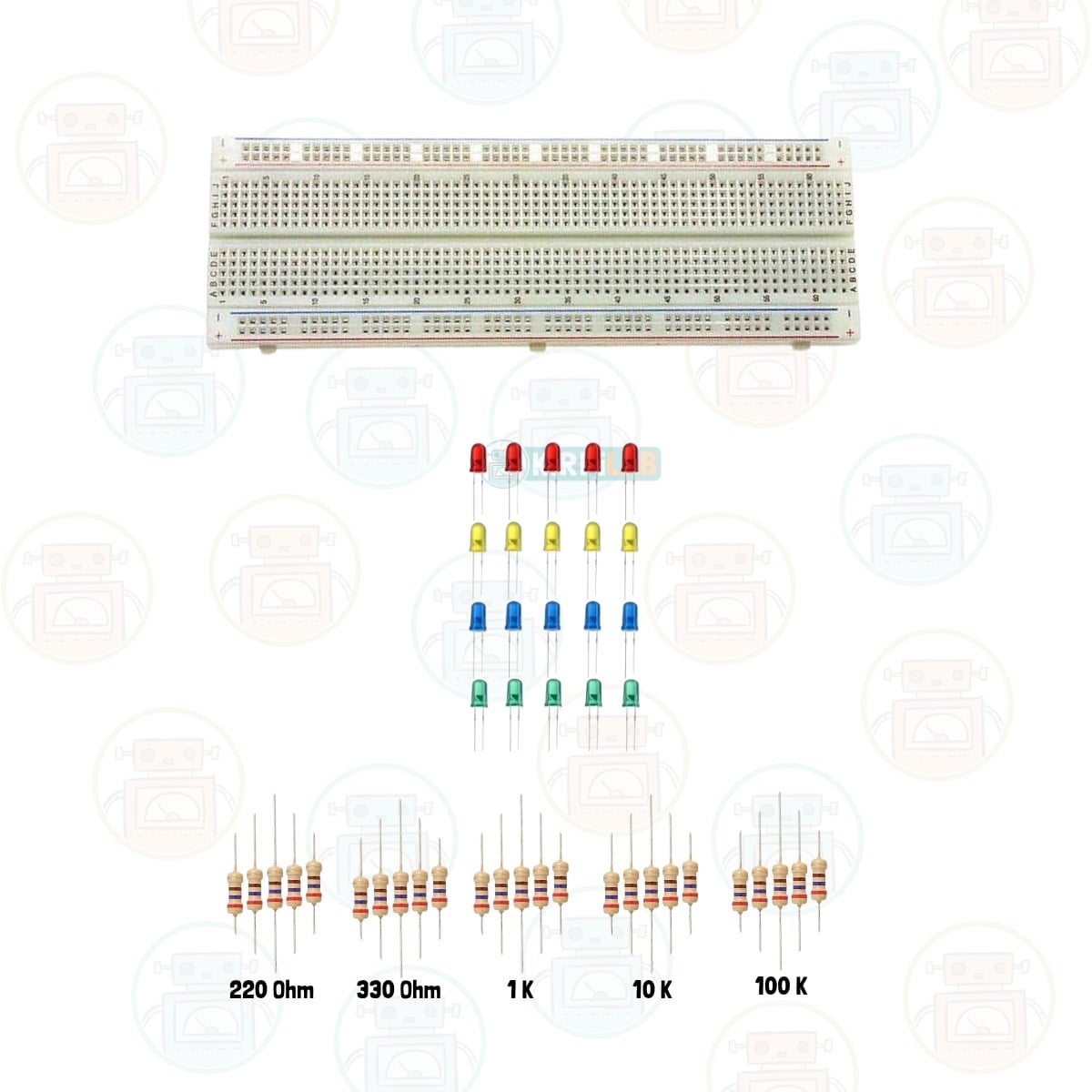 Kirpilab Arduino Başlangıç Seti 25 Parça 147 Bileşenli Maker Seti + Saklama Kutulu