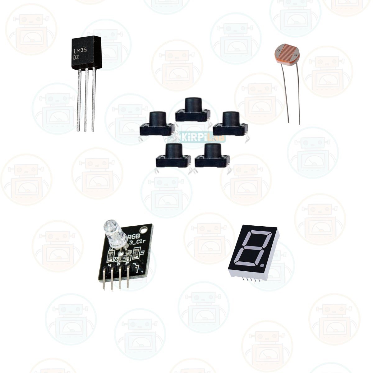 Kirpilab Arduino Başlangıç Seti 26 Parça 148 Bileşenli Maker Seti + Saklama Kutulu