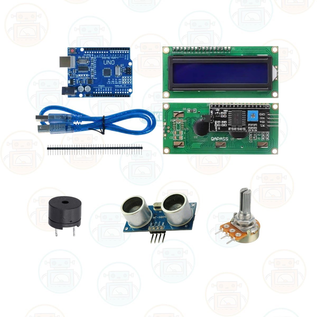 Kirpilab Arduino Başlangıç Seti 26 Parça 148 Bileşenli Maker Seti + Saklama Kutulu