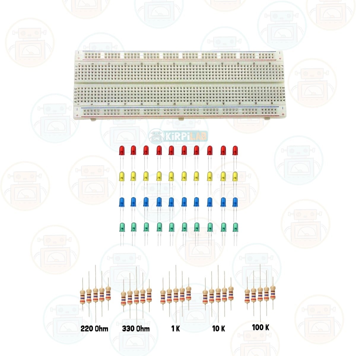 Kirpilab Arduino Başlangıç Seti 38 Parça 185 Bileşenli Gelişmiş Maker Seti + Saklama Kutulu