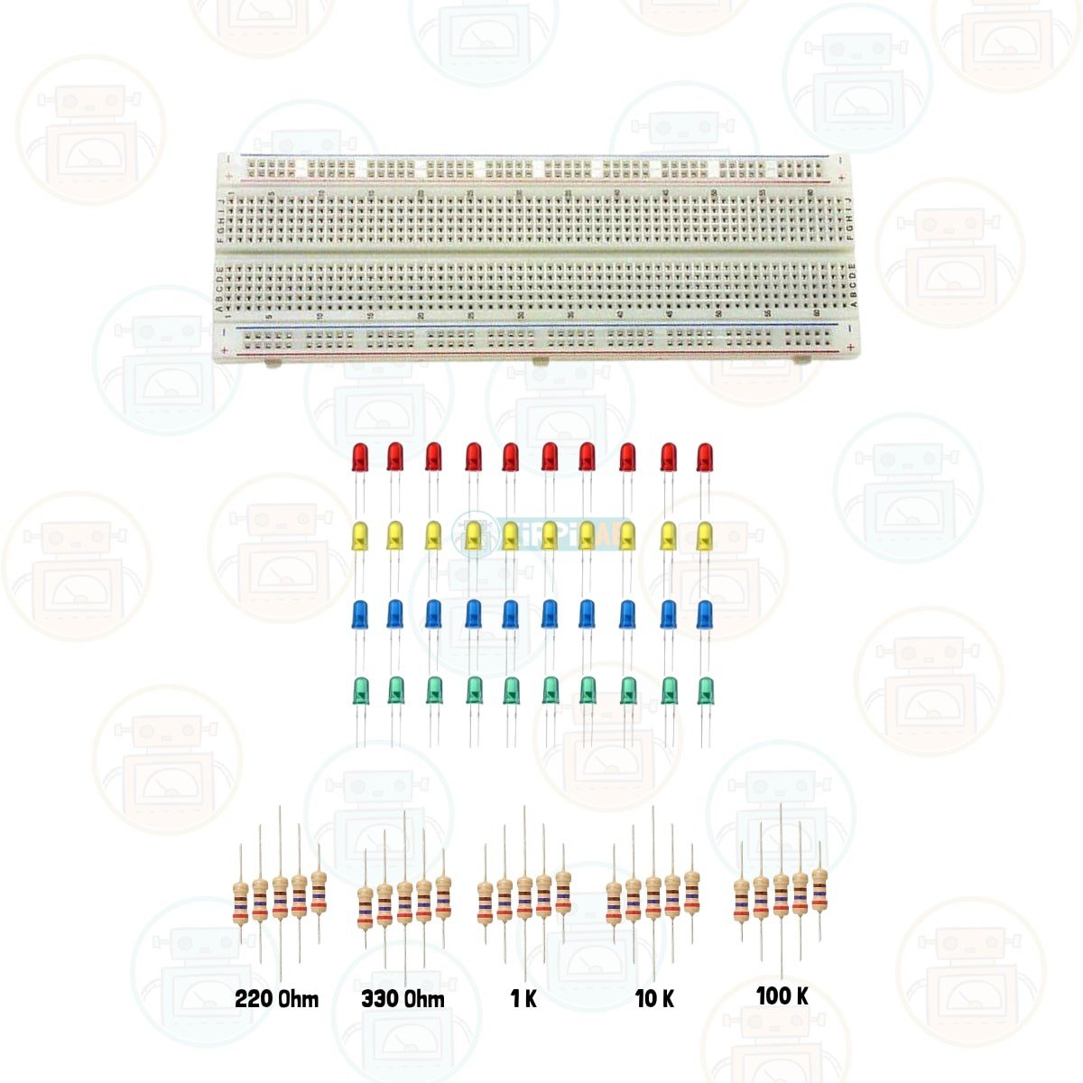 Kirpilab Arduino Başlangıç Seti 51 Parça 220 Bileşenli Gelişmiş Maker Seti + Saklama Kutulu