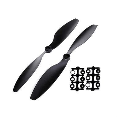 Plastik Pervane Seti - Siyah - 25.4cm