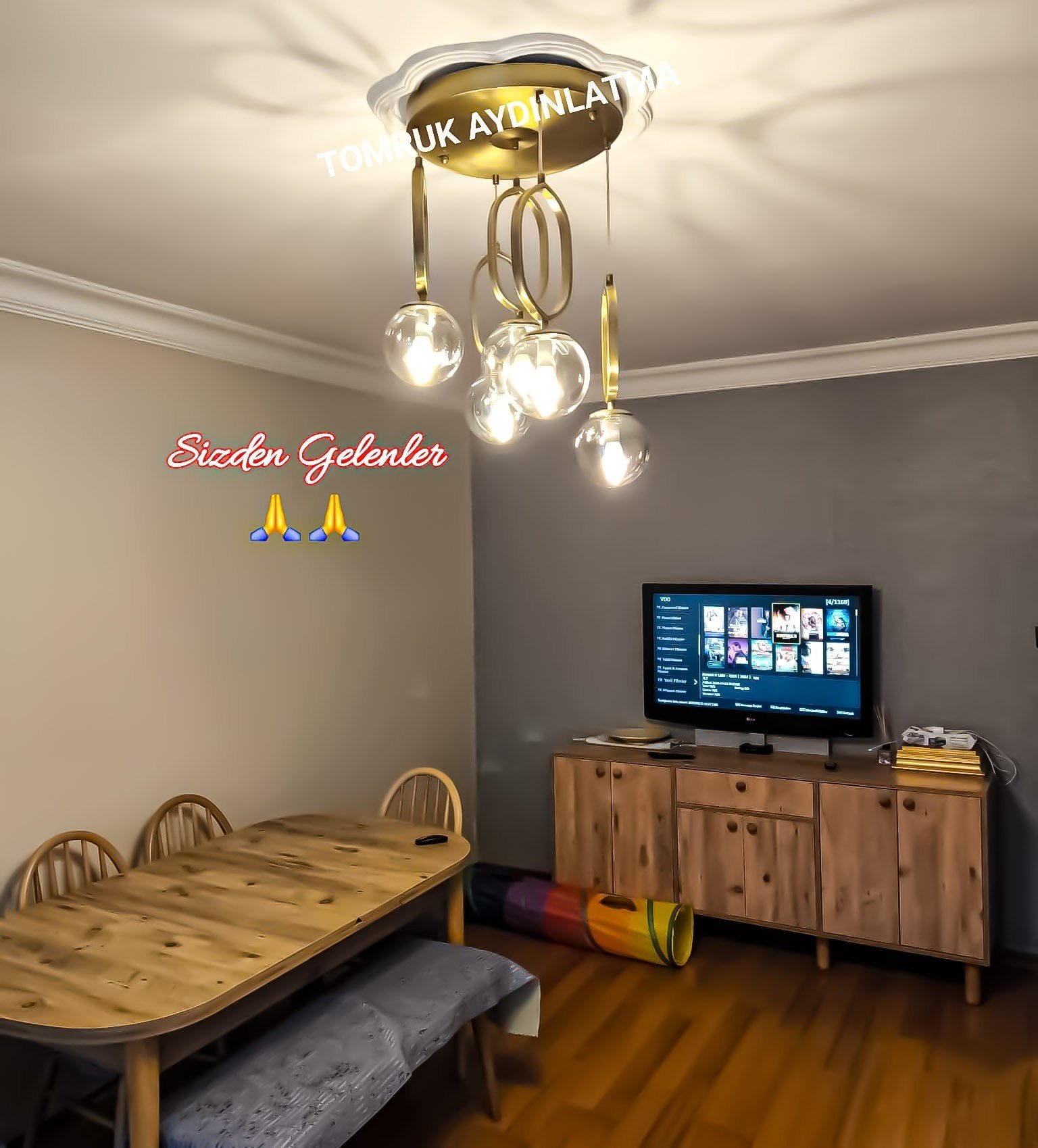 ELİPS 5'Lİ SARKIT AVİZE