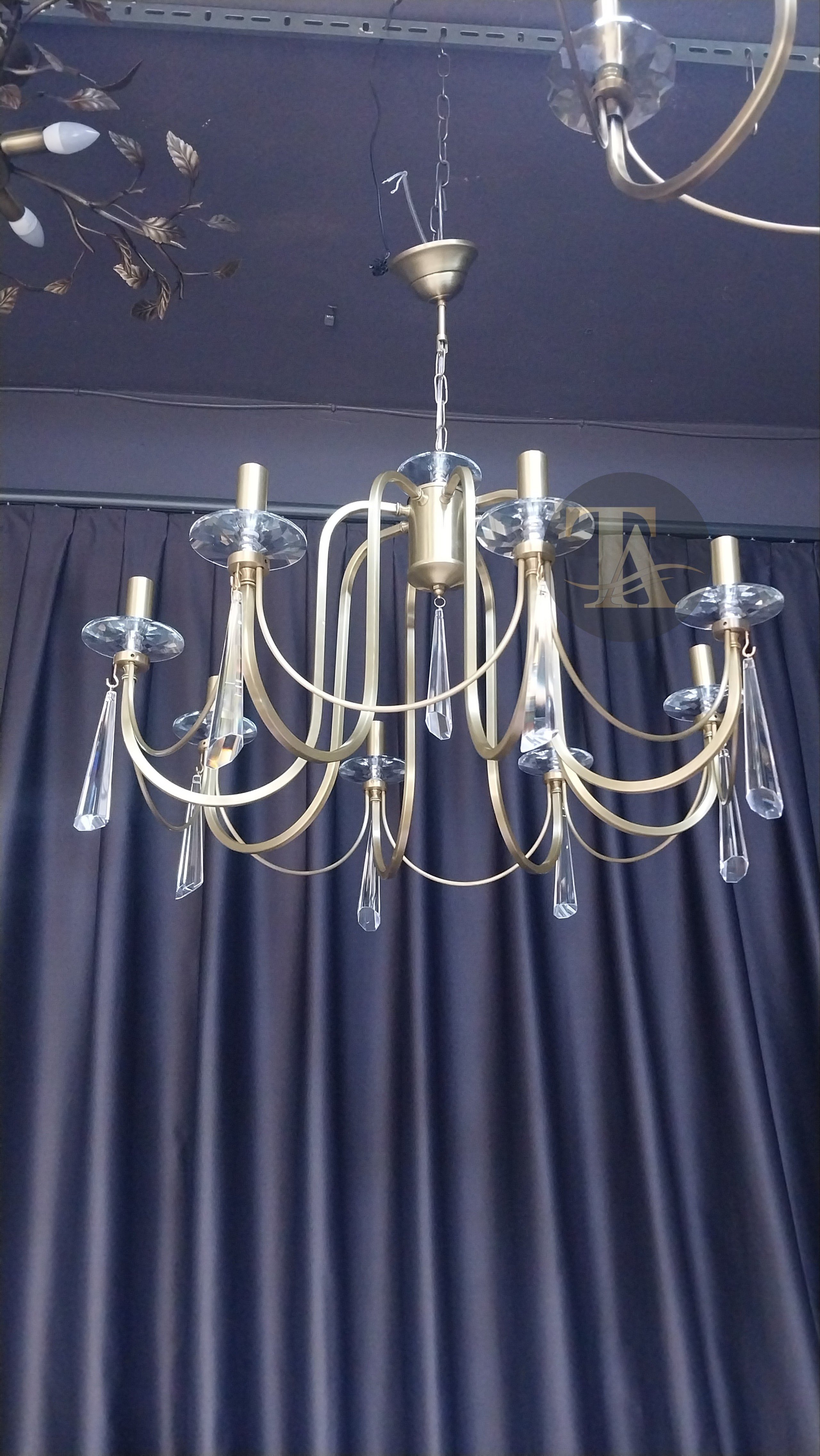 KONTES 8'Lİ AVİZE PRİZMA KRİSTAL