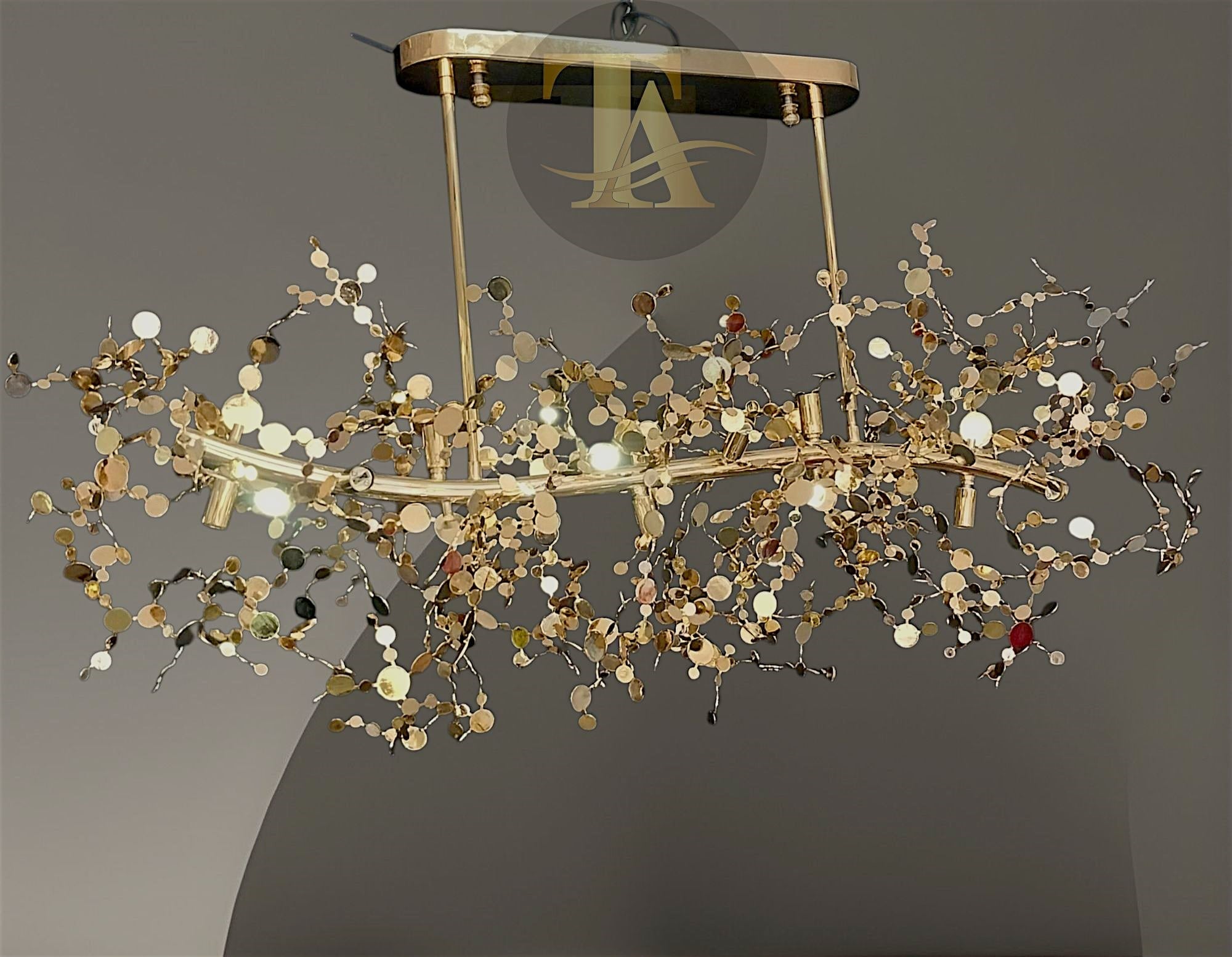 PULLU AVİZE ELİPS 120CM