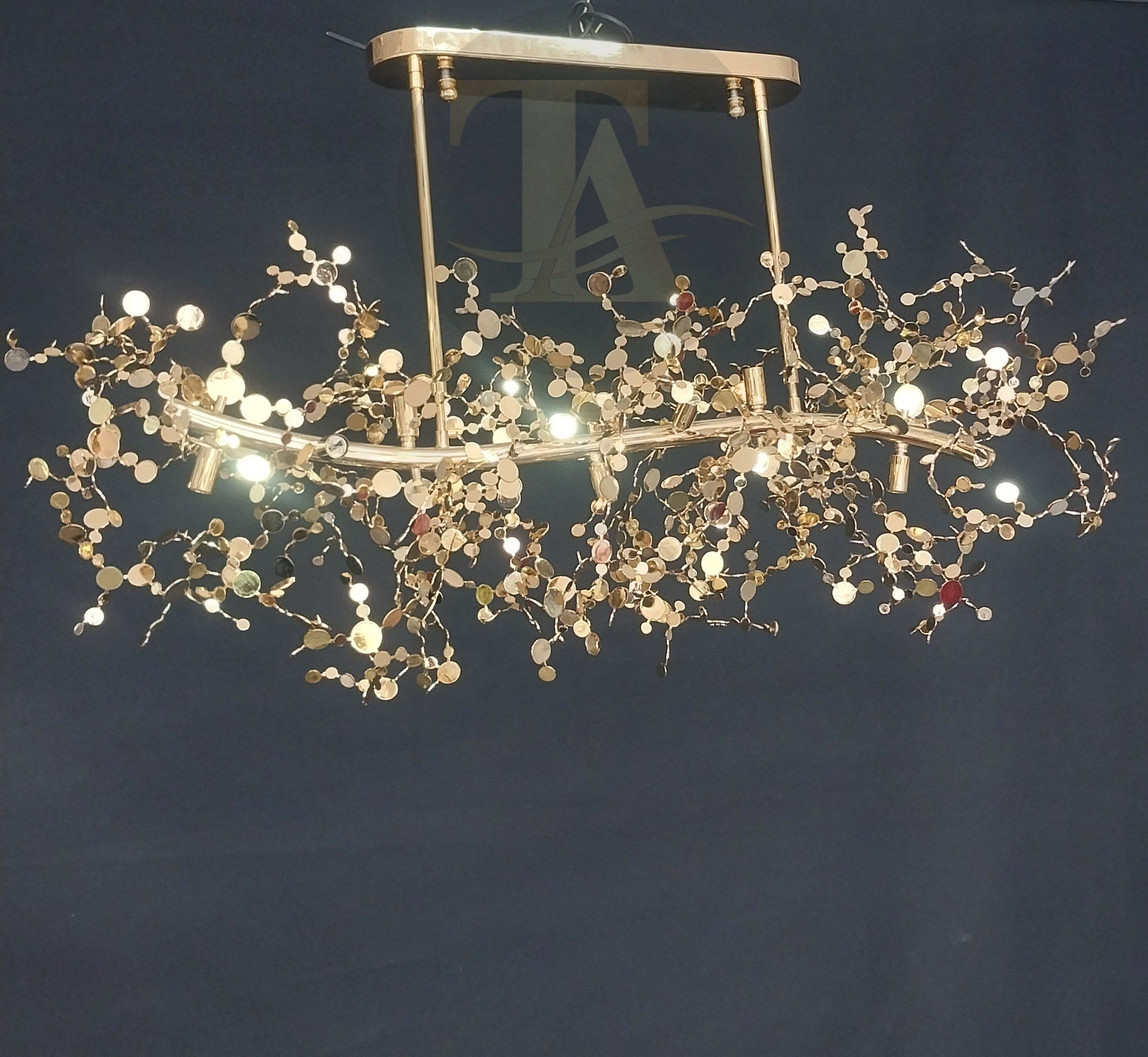 PULLU AVİZE ELİPS 120CM