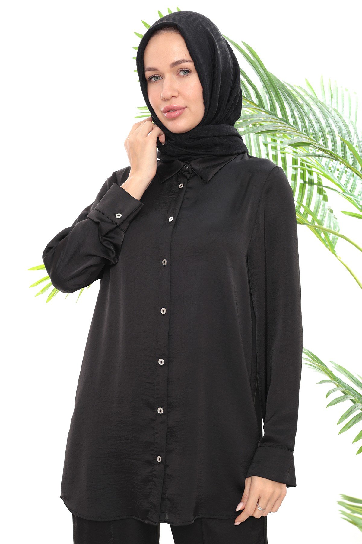 PY008/ Saten Gömlek Pantolon Takımı