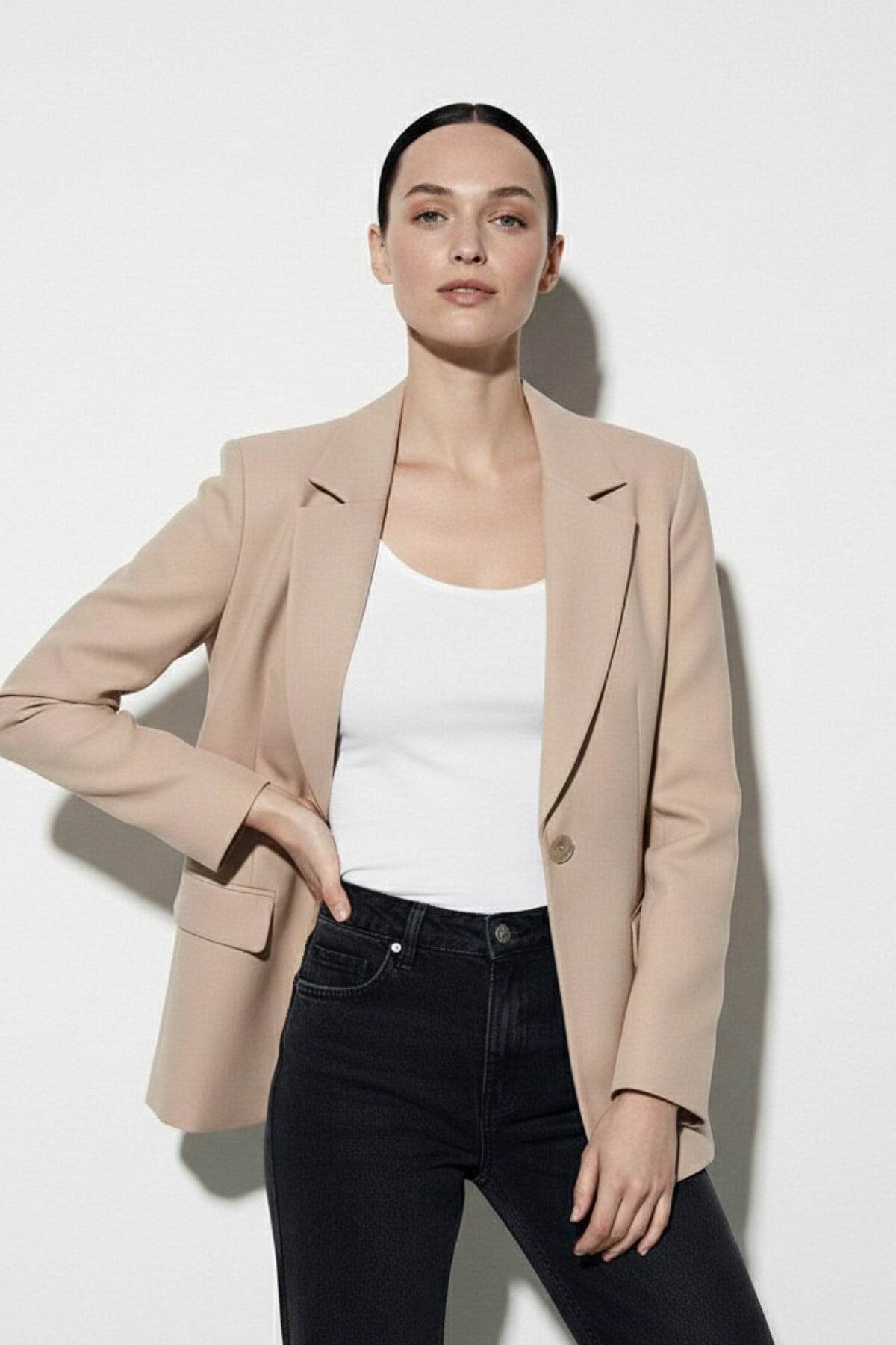 Kadın Astarlı Spor Blazer Ceket