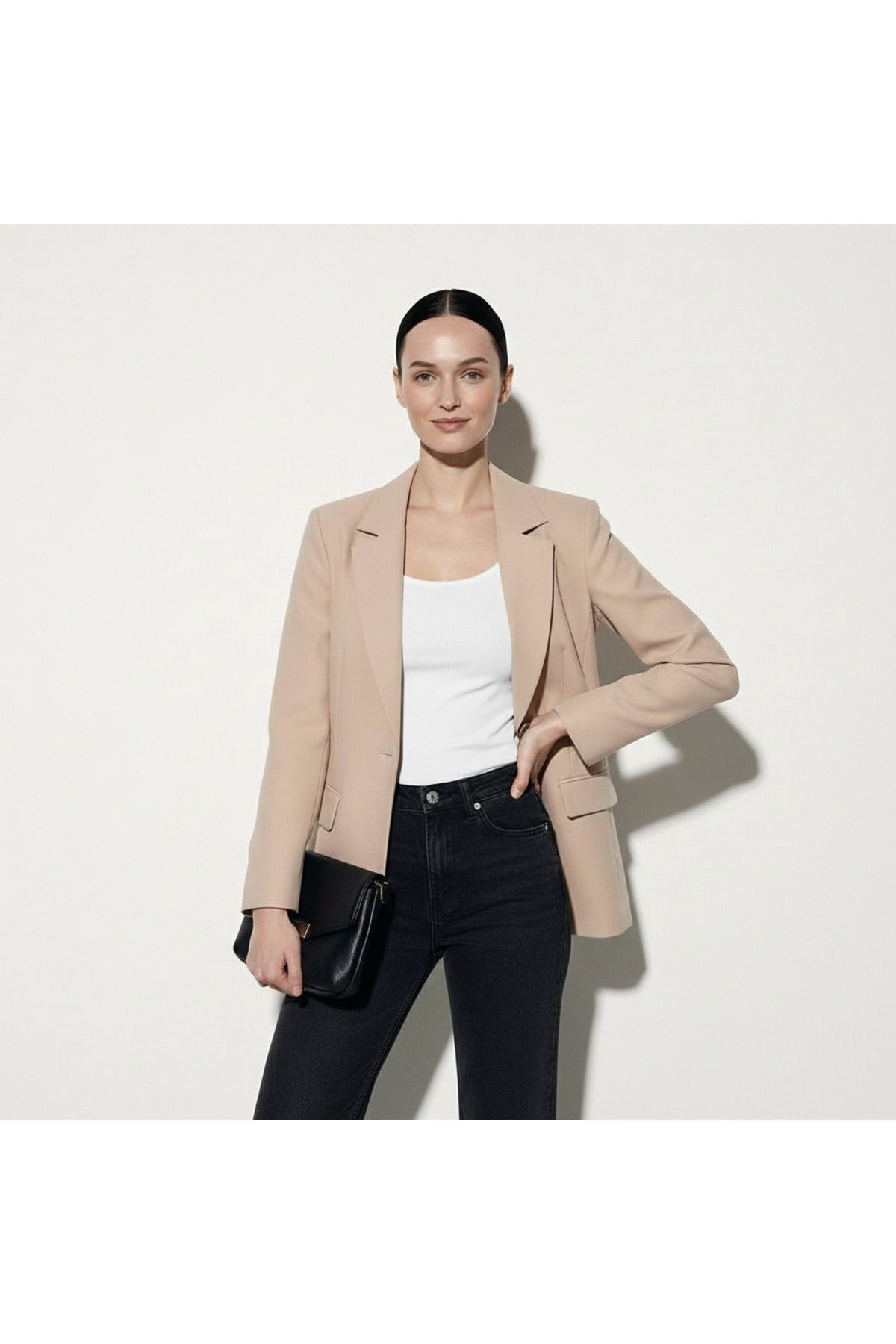 Kadın Astarlı Spor Blazer Ceket