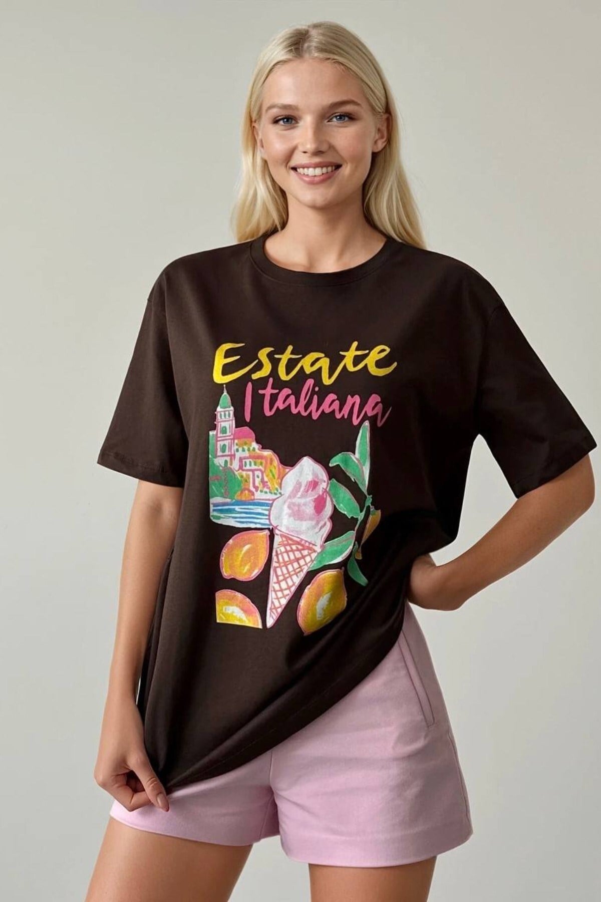 Kadın Baskılı Tasarım Tshirt