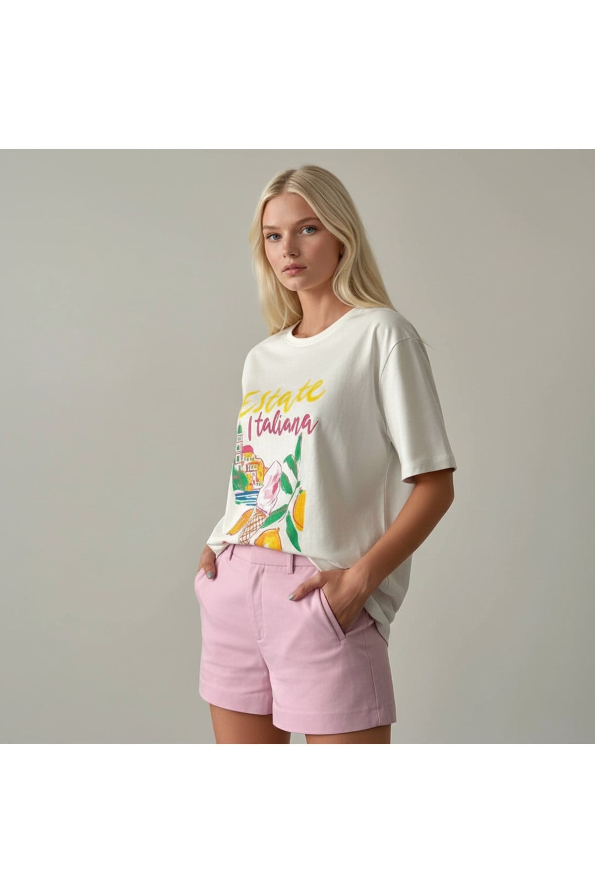 Kadın Baskılı Tasarım Tshirt