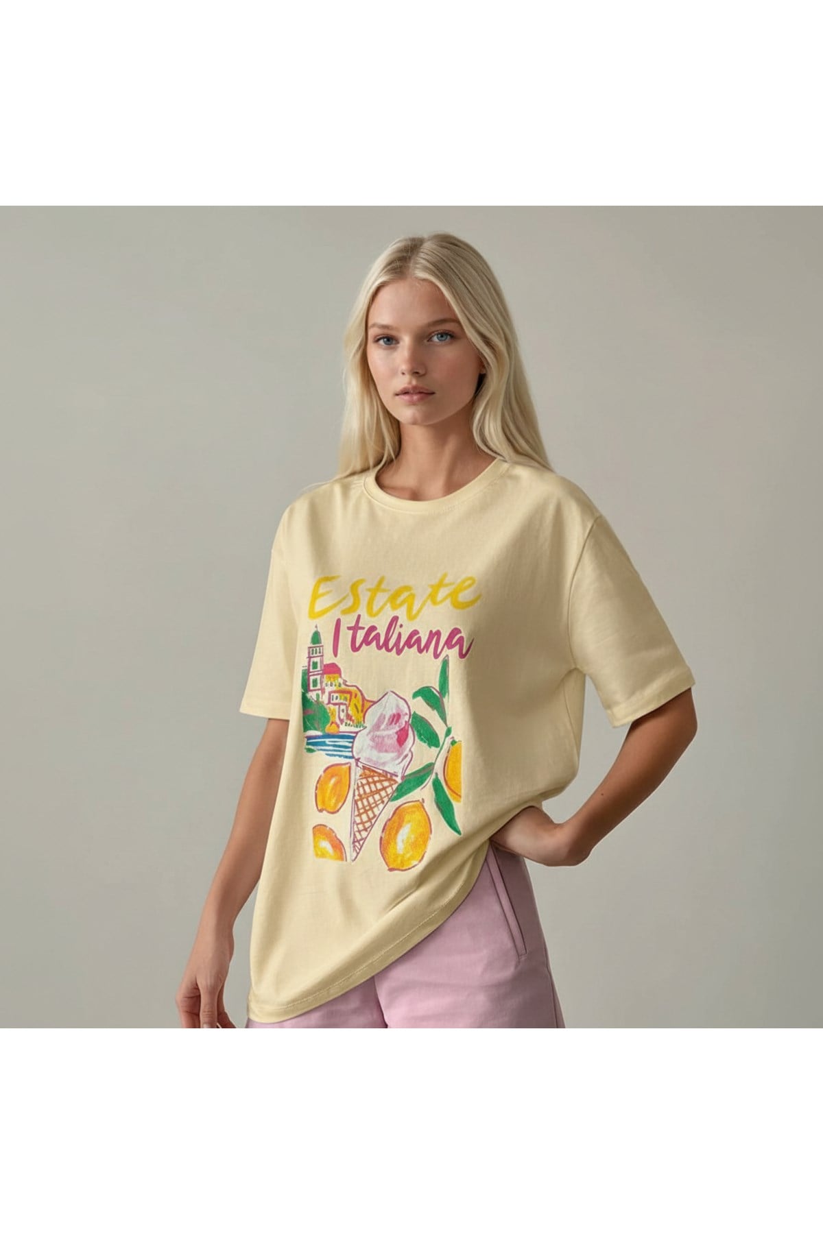 Kadın Baskılı Tasarım Tshirt