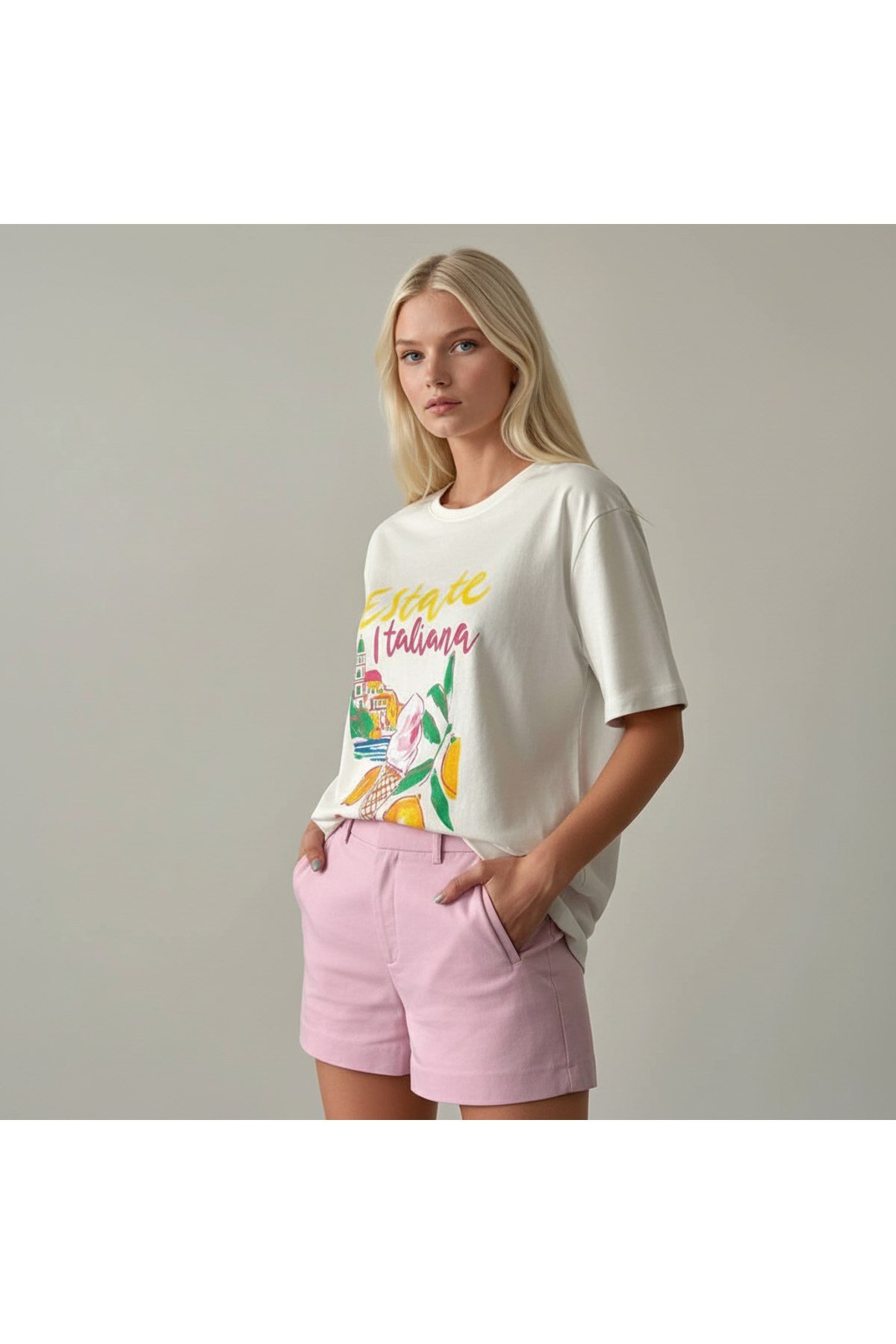 Kadın Baskılı Tasarım Tshirt