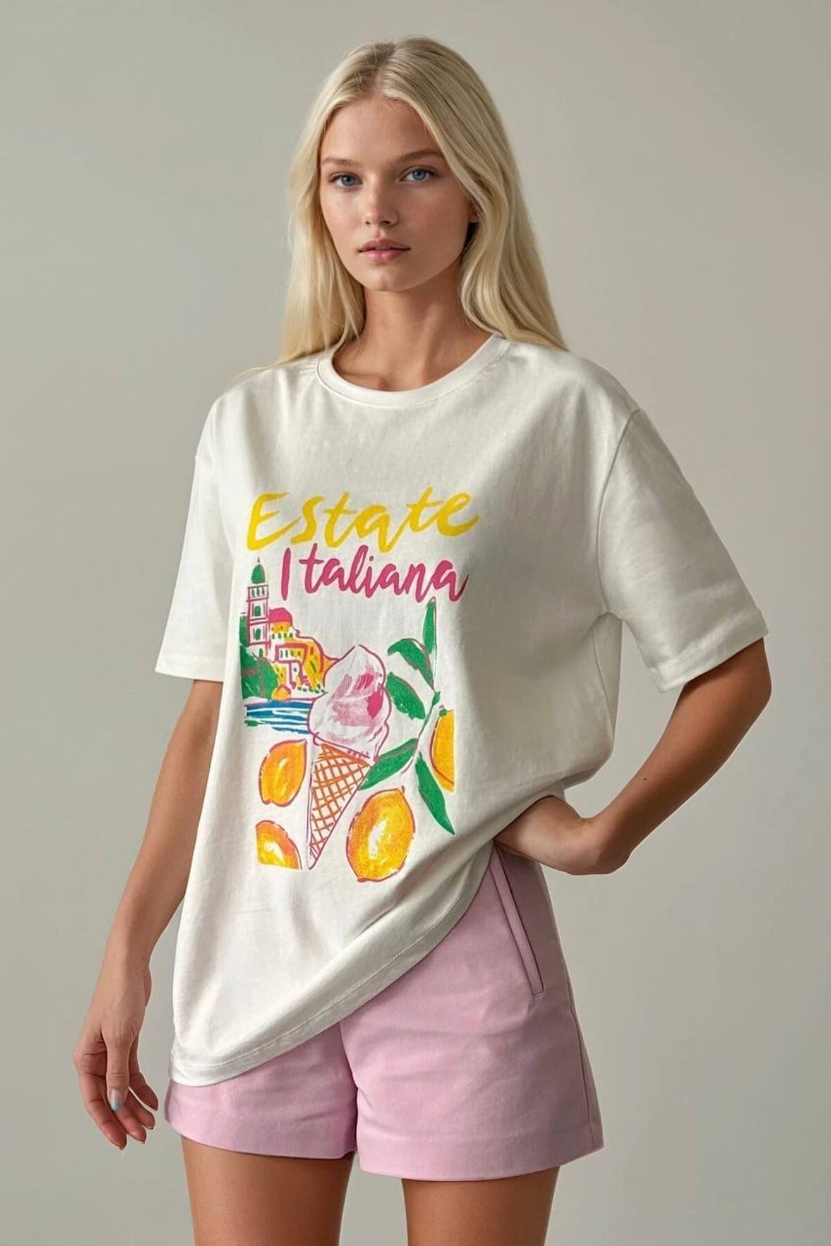 Kadın Baskılı Tasarım Tshirt