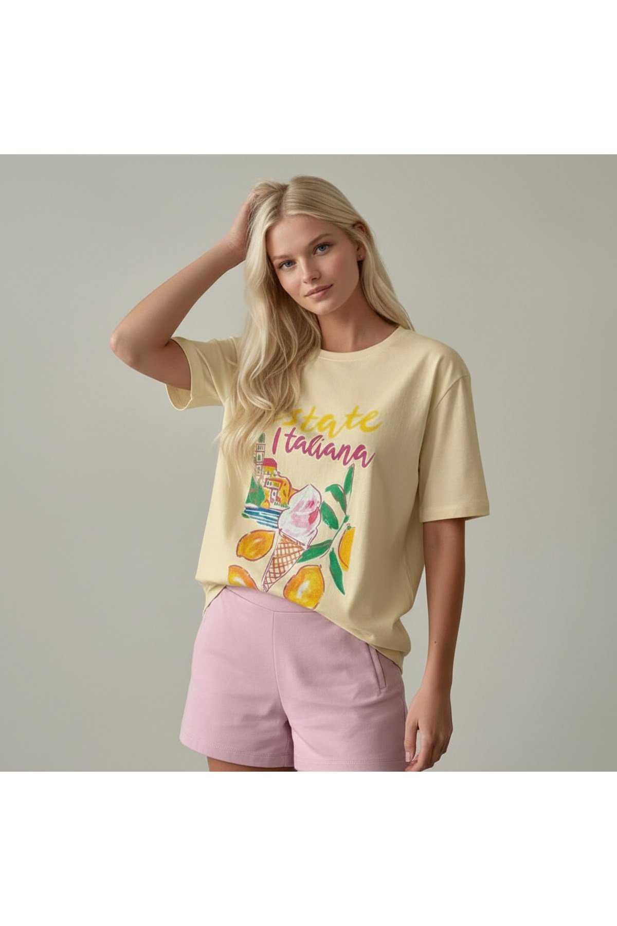 Kadın Baskılı Tasarım Tshirt