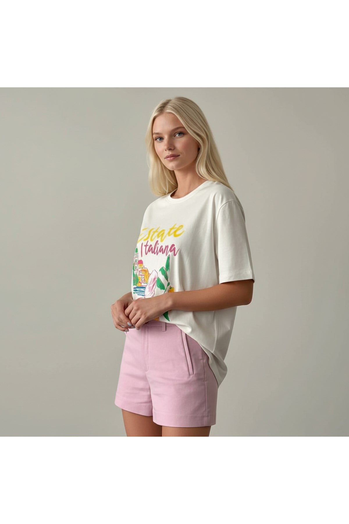 Kadın Baskılı Tasarım Tshirt
