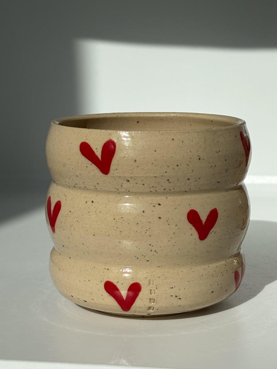 Ribbed Specled Love Mug